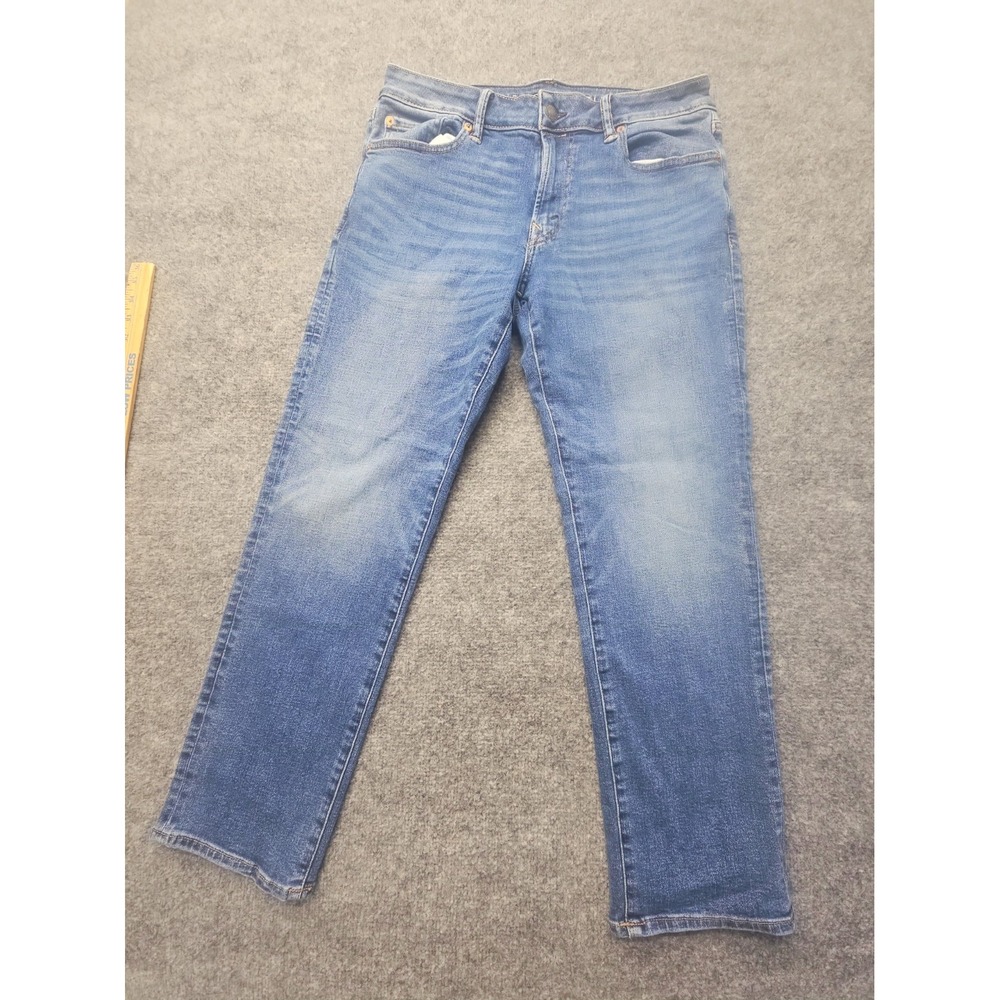 American Eagle Men's Jeans 32x28 Slim Straight AirFlex+ Medium Wash Stretch